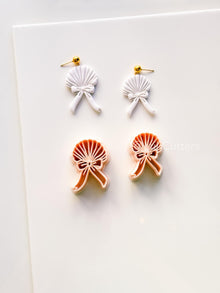 The Sweetheart Shell Cutter: Ribbon-Tied Seashell Shape for Polymer Clay