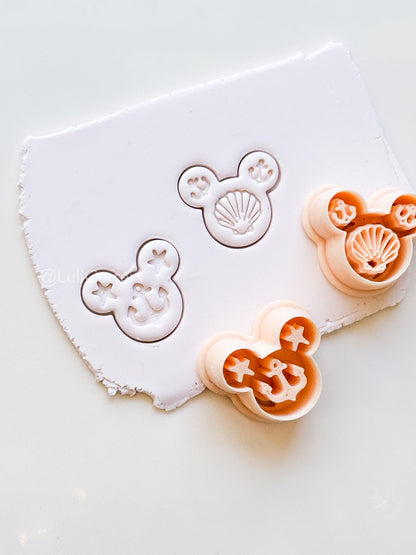 Sailor Mouse Head Cutter: Seafarer Marine Shapes for Polymer Clay