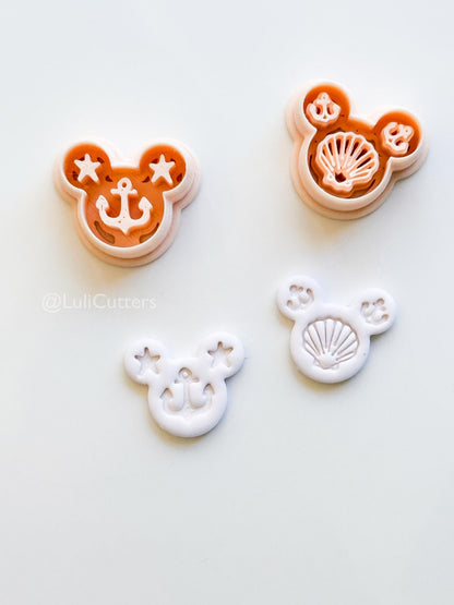 Sailor Mouse Head Cutter: Seafarer Marine Shapes for Polymer Clay