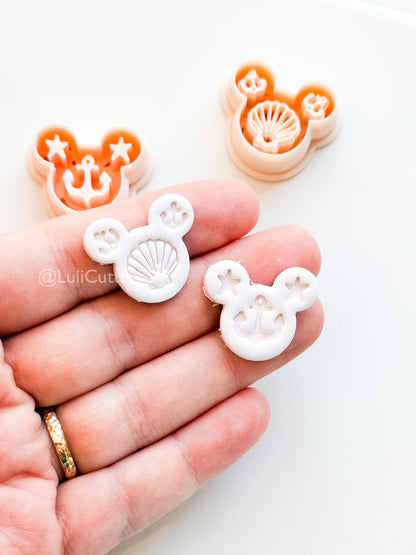 Sailor Mouse Head Cutter: Seafarer Marine Shapes for Polymer Clay