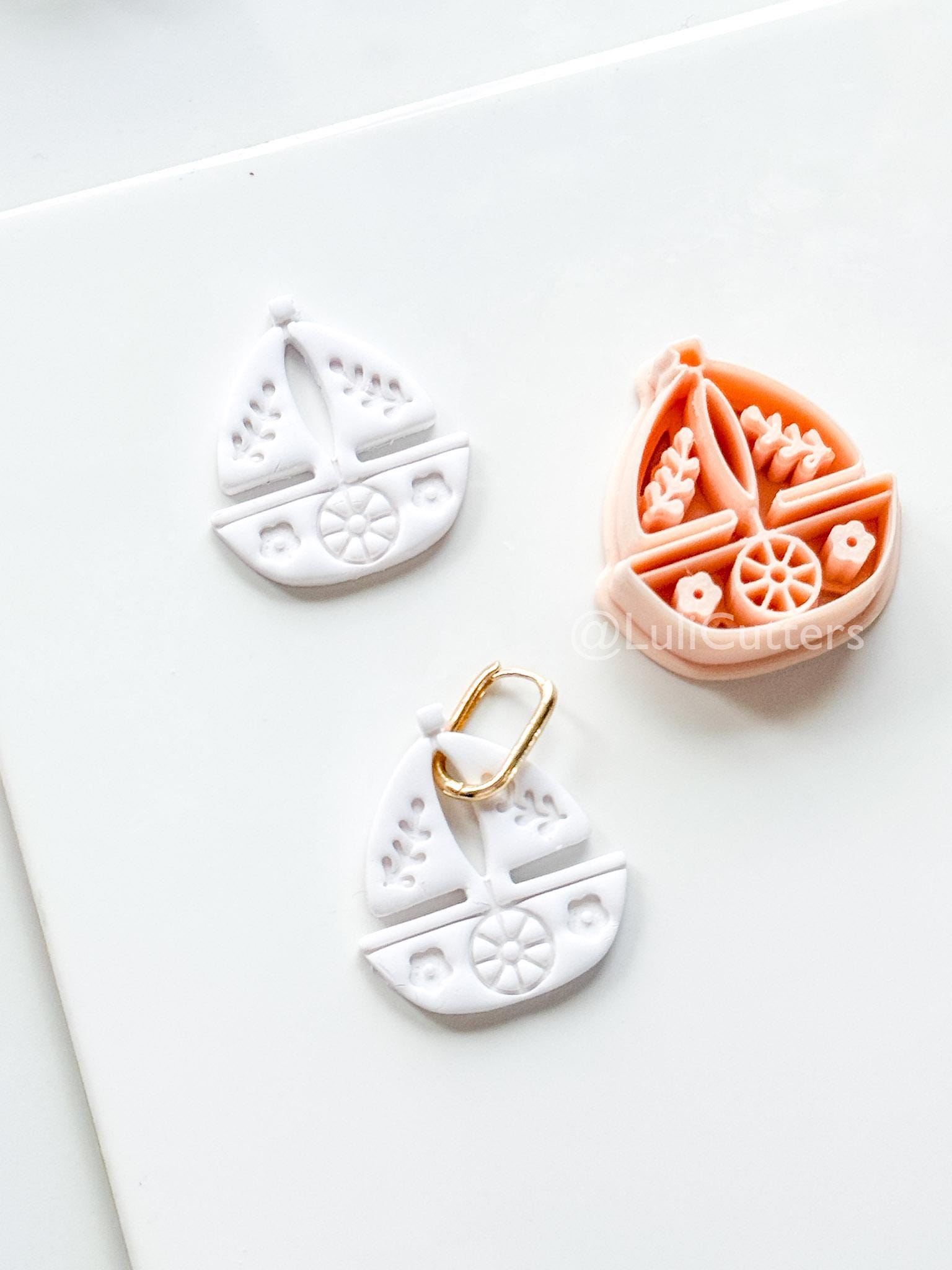 Blossom Boat Cutter: Floral Sailboat Design for Polymer Clay