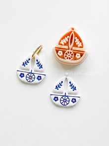 Blossom Boat Cutter: Floral Sailboat Design for Polymer Clay