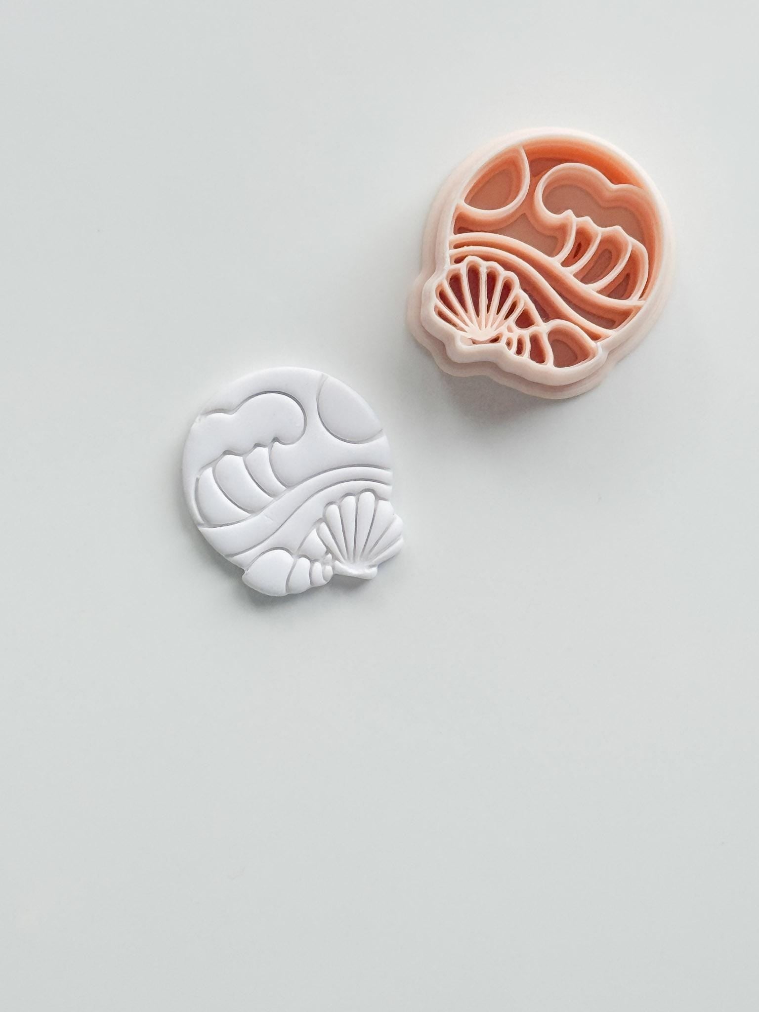 The Beach Day Cutter: Wave and Shell Design for Polymer Clay