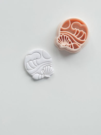 The Beach Day Cutter: Wave and Shell Design for Polymer Clay