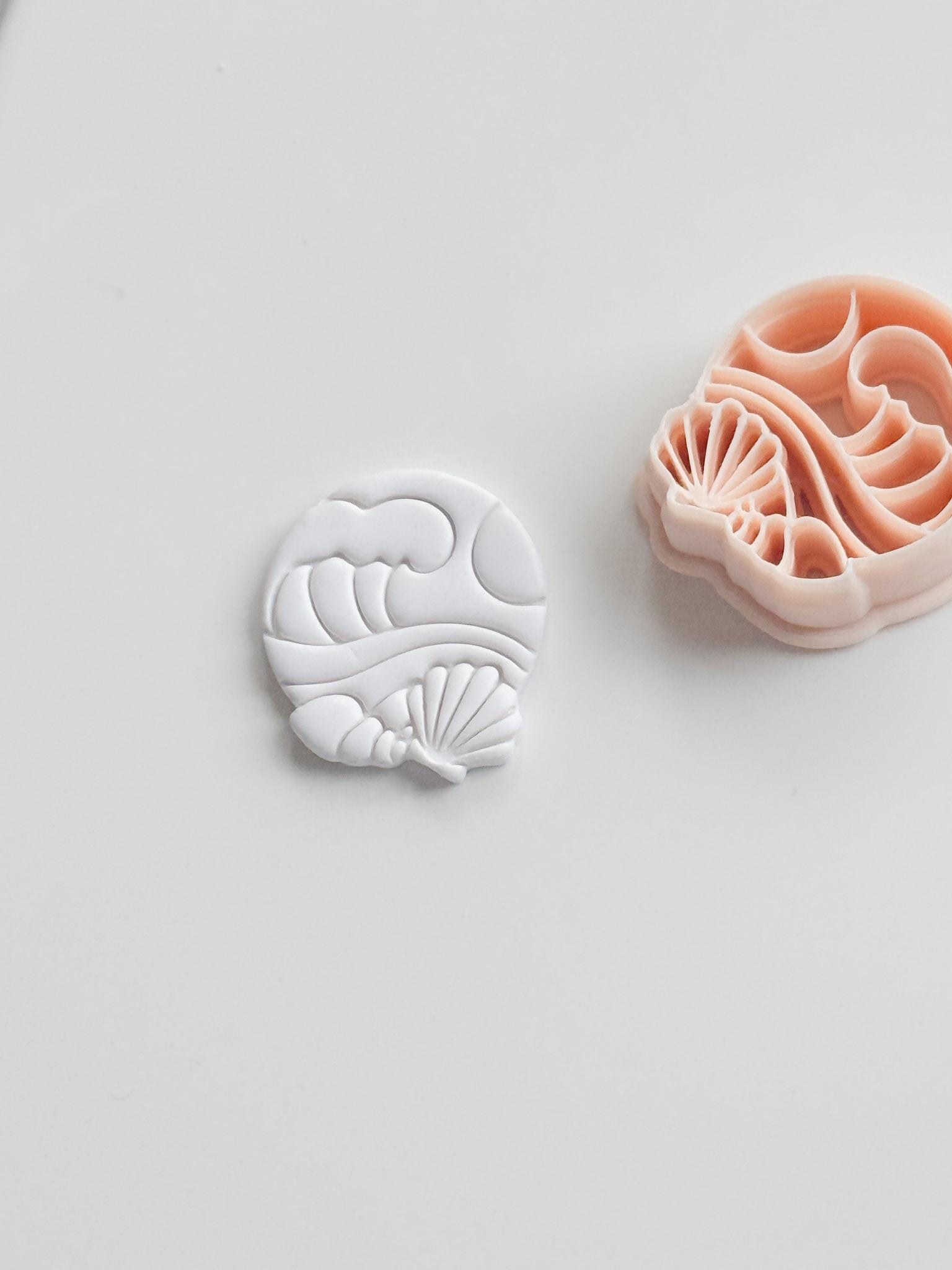 The Beach Day Cutter: Wave and Shell Design for Polymer Clay