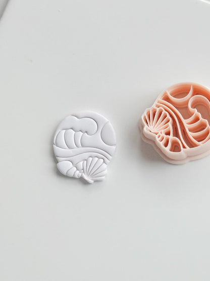 The Beach Day Cutter: Wave and Shell Design for Polymer Clay
