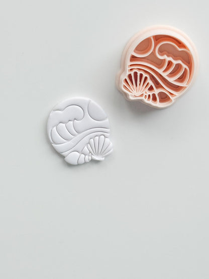 The Beach Day Cutter: Wave and Shell Design for Polymer Clay