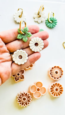 Floral Interchangeable Charm Cutters: Flower Petal Shapes for Polymer Clay
