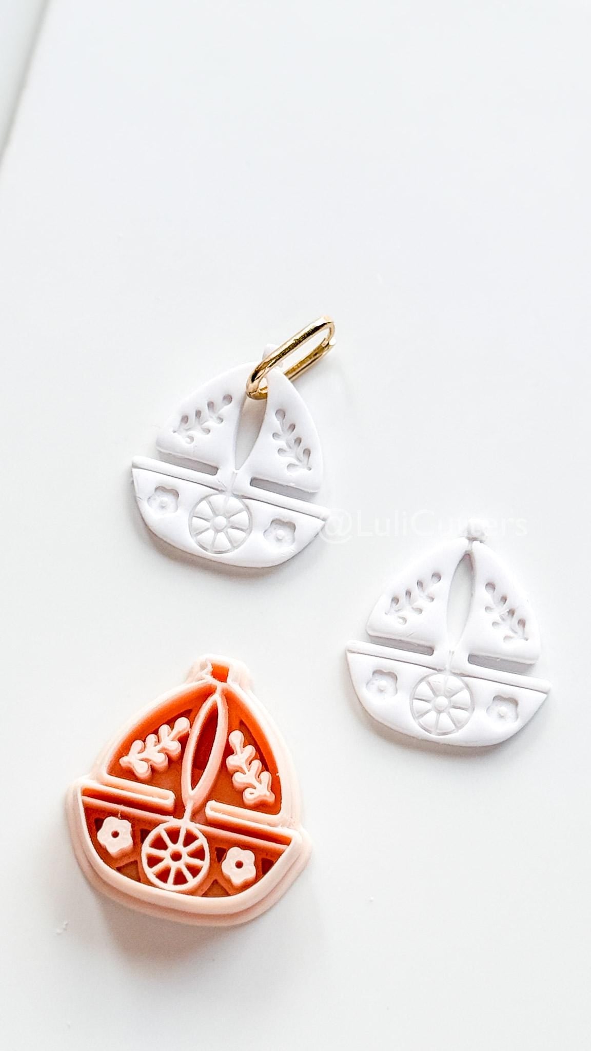 Blossom Boat Cutter: Floral Sailboat Design for Polymer Clay