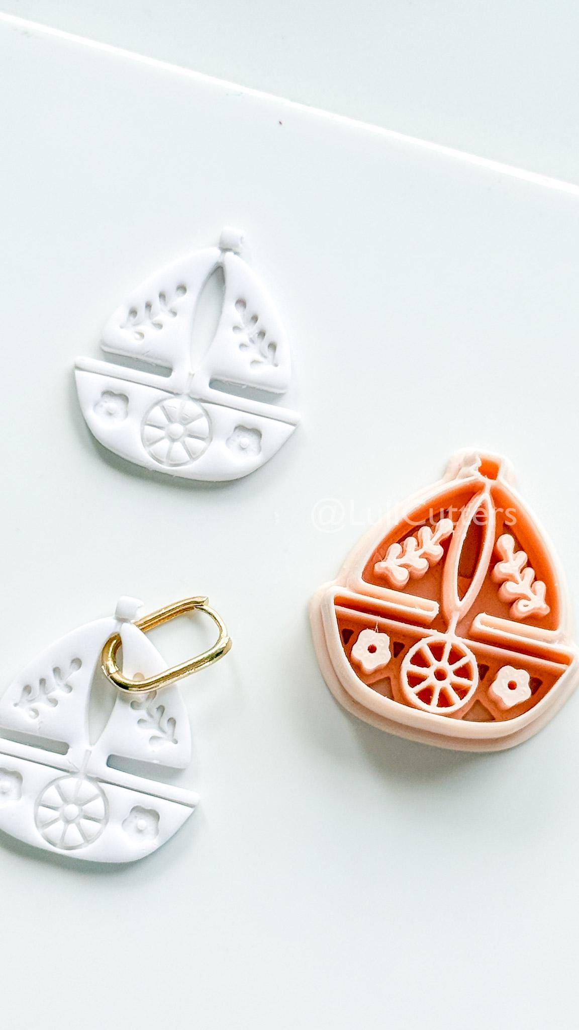 Blossom Boat Cutter: Floral Sailboat Design for Polymer Clay