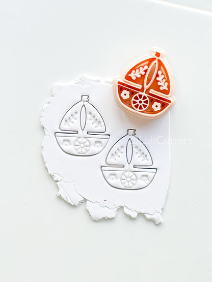 Blossom Boat Cutter: Floral Sailboat Design for Polymer Clay