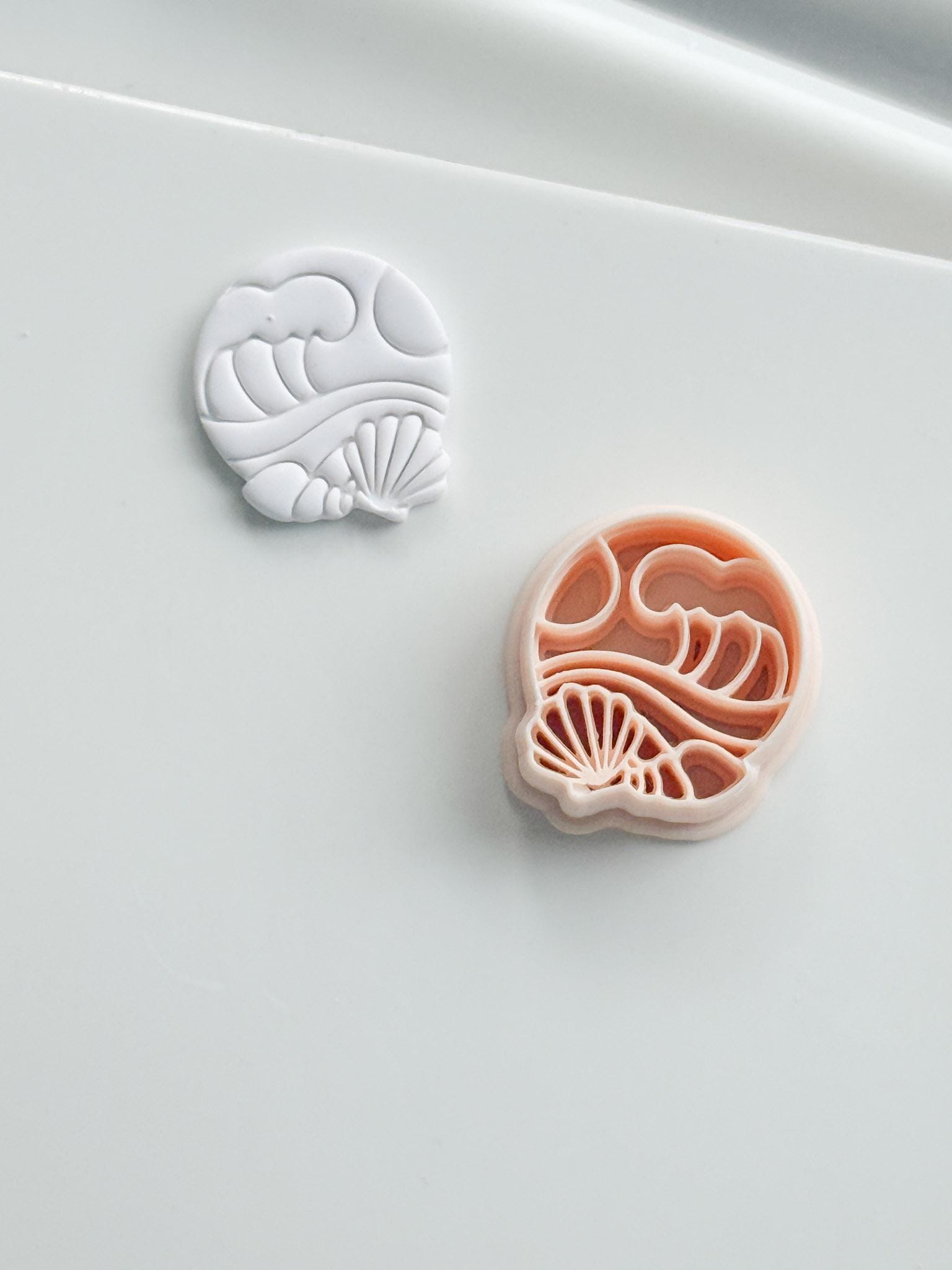 The Beach Day Cutter: Wave and Shell Design for Polymer Clay