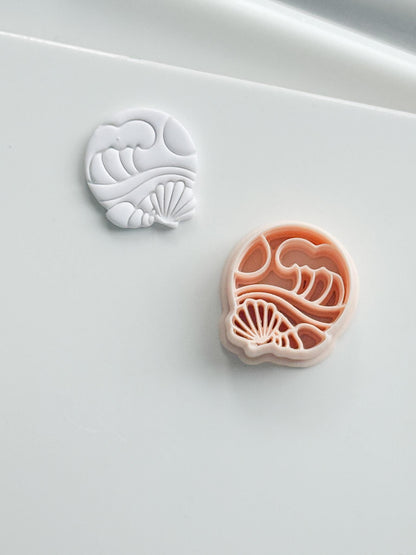 The Beach Day Cutter: Wave and Shell Design for Polymer Clay