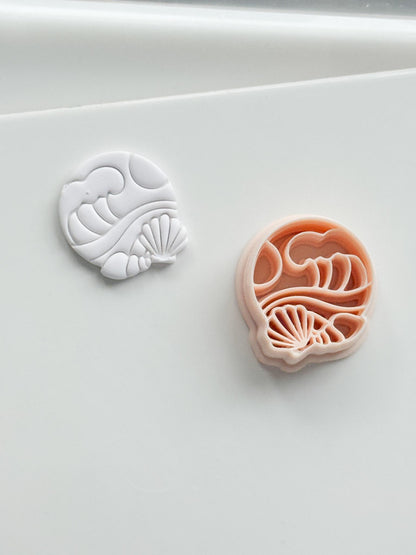 The Beach Day Cutter: Wave and Shell Design for Polymer Clay