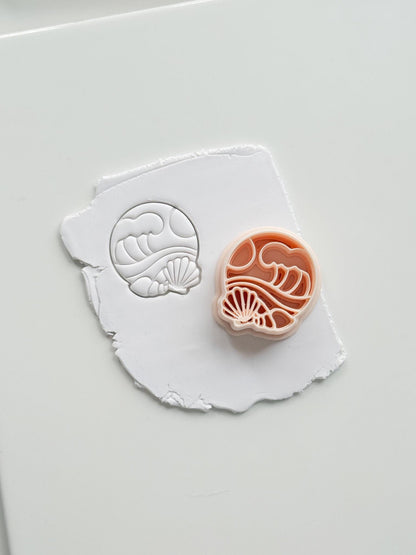 The Beach Day Cutter: Wave and Shell Design for Polymer Clay