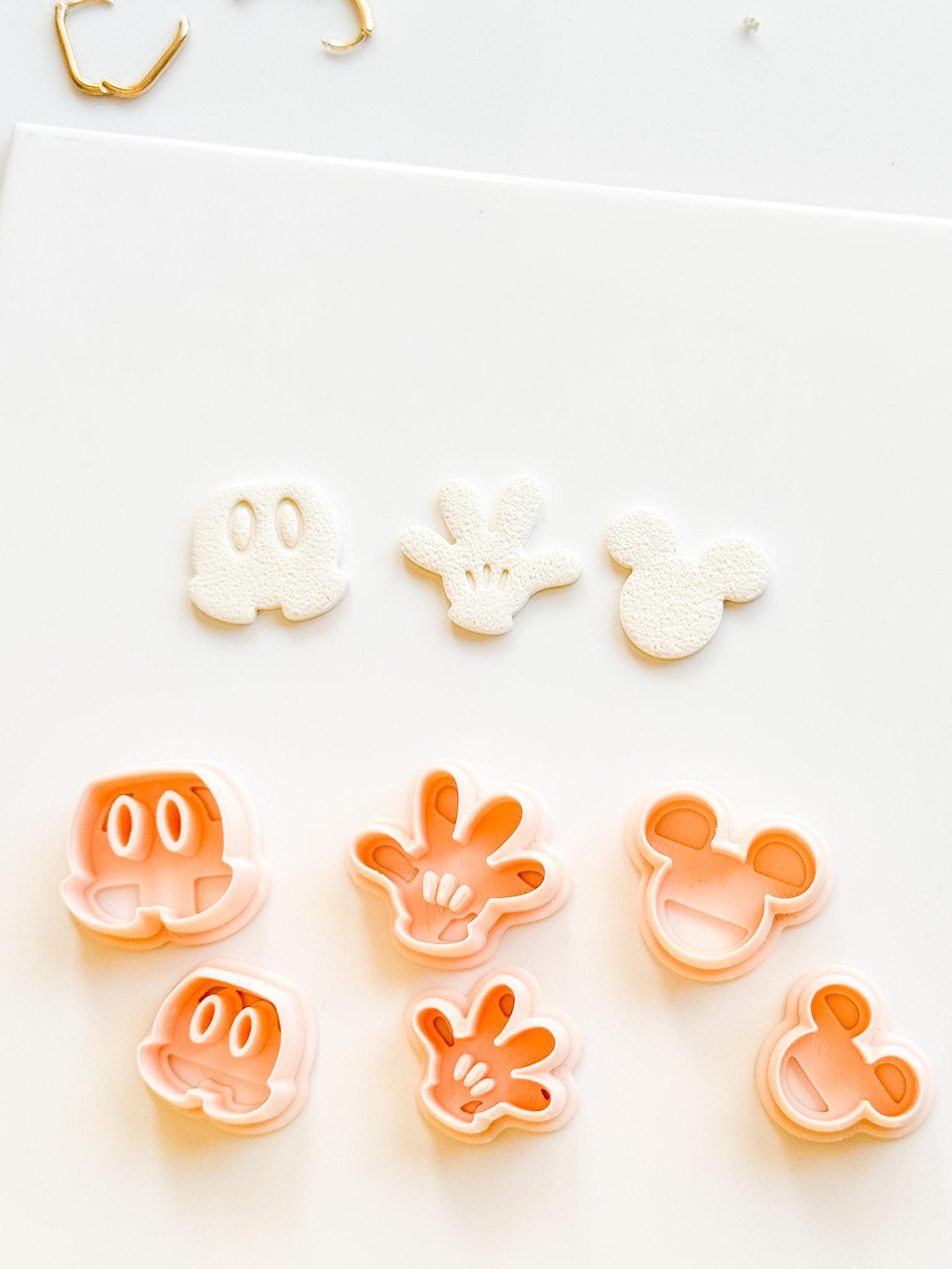 Mouse Stud Cutter: Classic Cartoon Character Shape for Polymer Clay