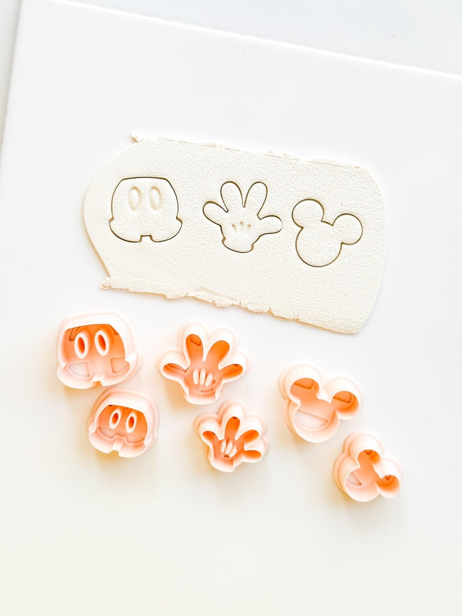 Mouse Stud Cutter: Classic Cartoon Character Shape for Polymer Clay