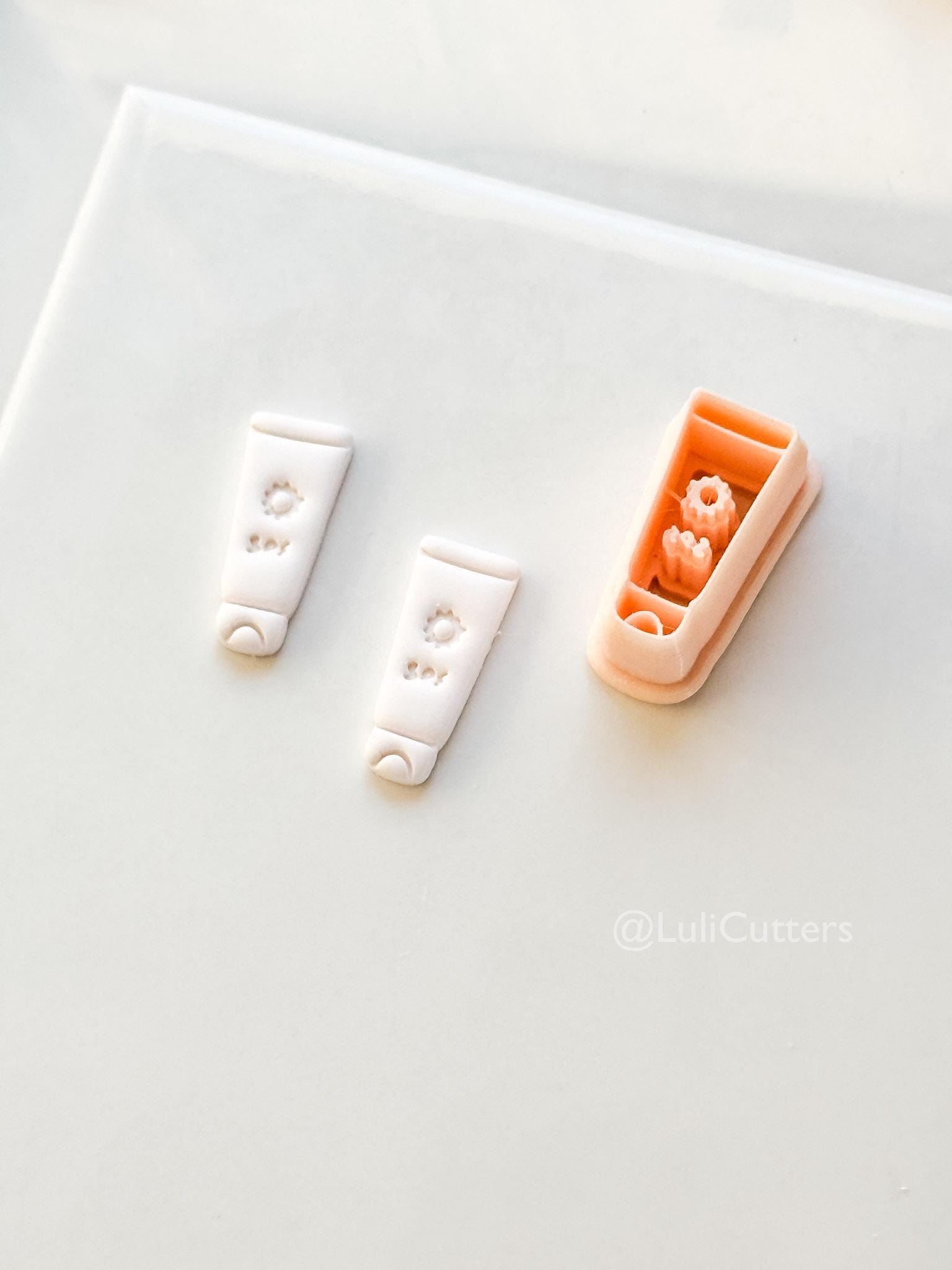 SPF Cutter: Sunscreen Bottle Summer Beach Icon for Polymer Clay