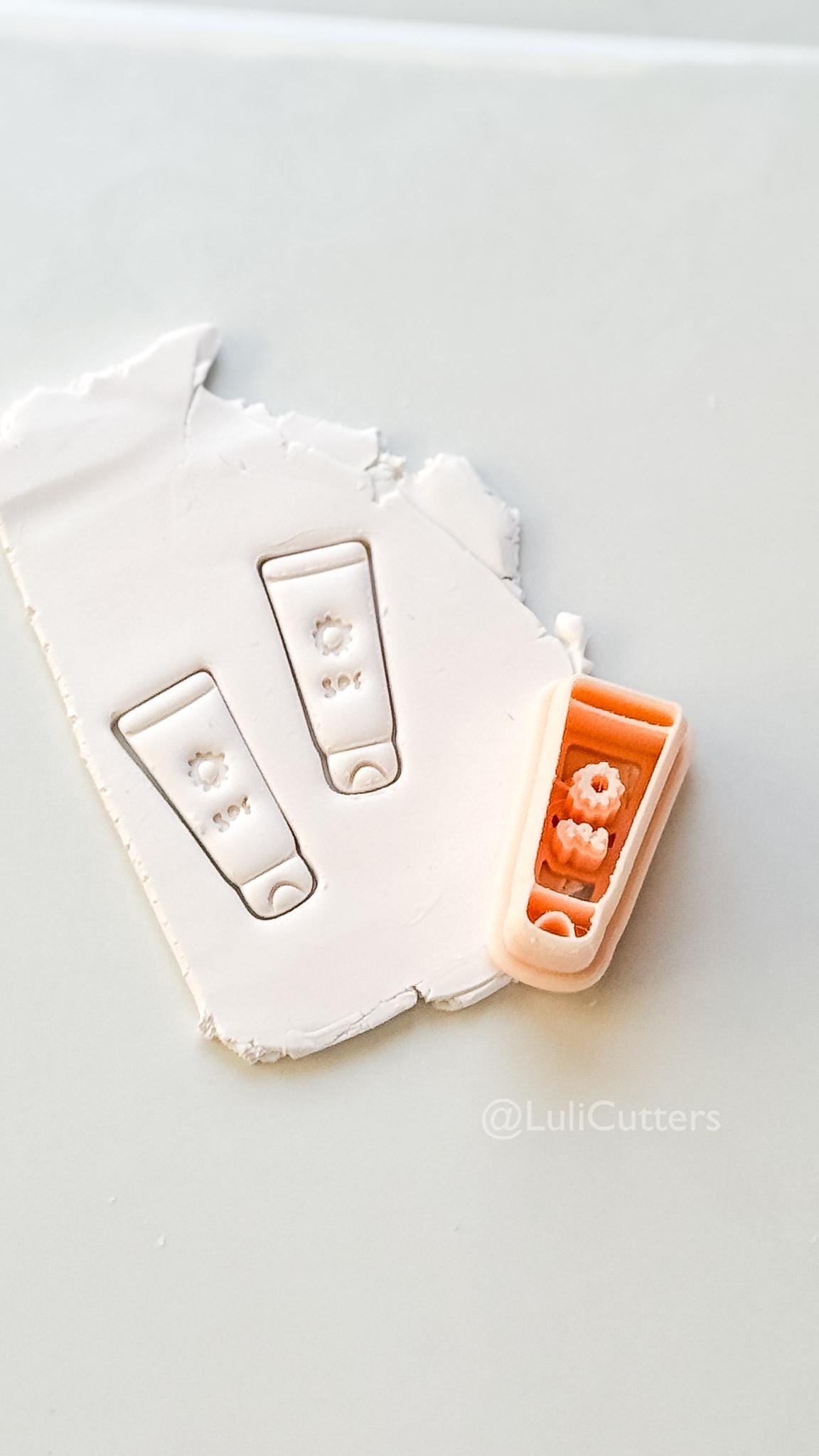 SPF Cutter: Sunscreen Bottle Summer Beach Icon for Polymer Clay