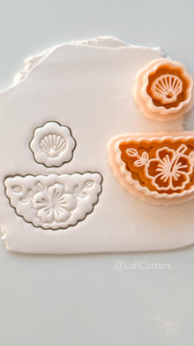 Coastal Bloom Earring Cutter: Floral Pattern for Polymer Clay