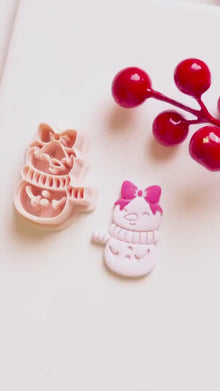 Snow Girl Clay Cutter – Cute Winter Earring & Ornament Design