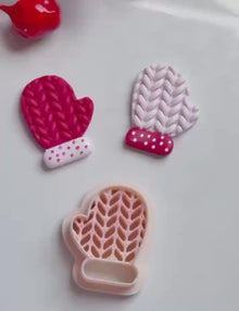 Knit Mitten Clay Cutter: Winter Earring Cutter for Polymer Clay