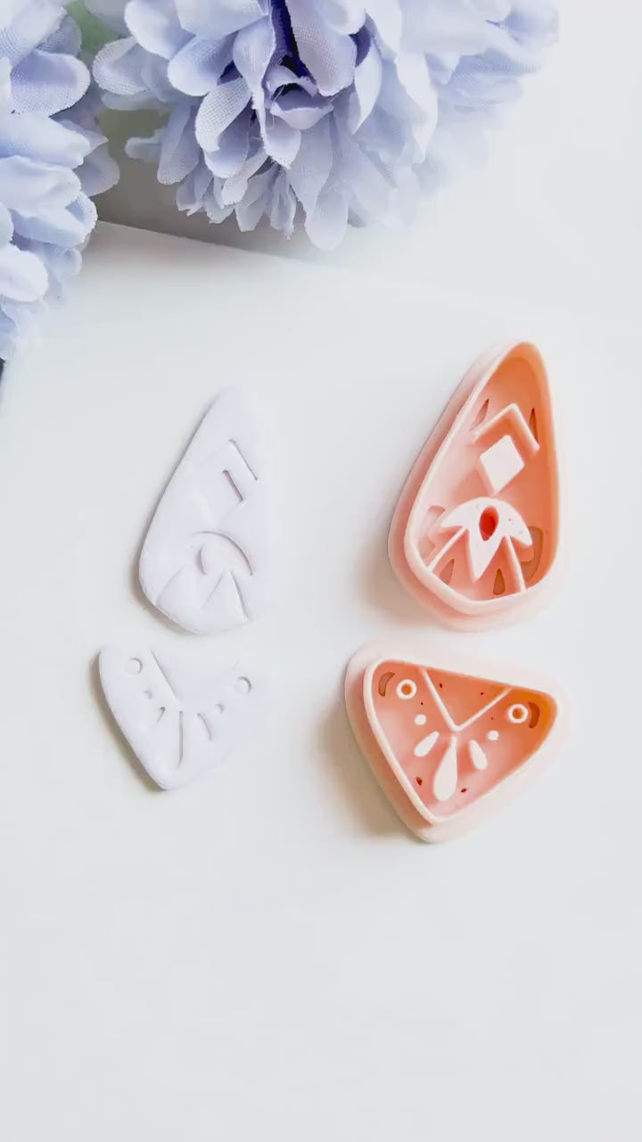 Savanna Drop Clay Cutter Set: Tribal Arrowhead Polymer Clay Tools