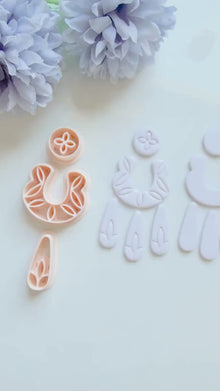 Bare & Bloom Clay Cutter Set: Floral and Plain U Shapes