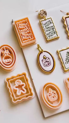 Christmas Polymer Clay Cutters: Gingerbread, Snowflake, Ornament