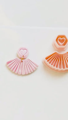 Fan of Love Clay Cutter: Heart Fan Shape