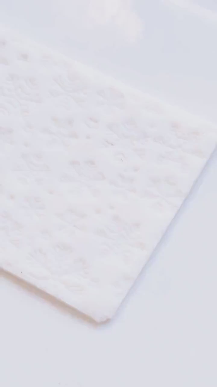 Snowflake Deboss Roller for Polymer Clay – Winter Texture Rolling Pin