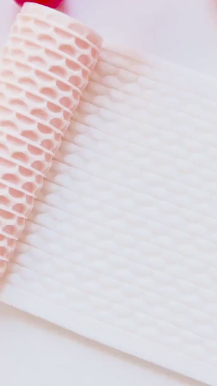 Scallop Embossing Roller – Wave Pattern Texture Roller for Polymer Clay