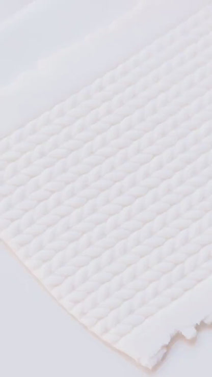 Knit Texture Embossing Roller – Sweater Pattern Polymer Clay Embossing Tool