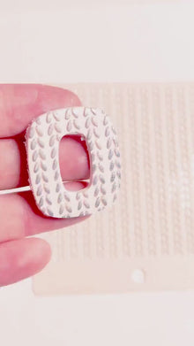 Knit Texture Stencil for Polymer Clay: Simple Sweater Pattern