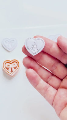 Jingle Hearts Clay Cutters: Christmas Bow, Tree & Angel Designs