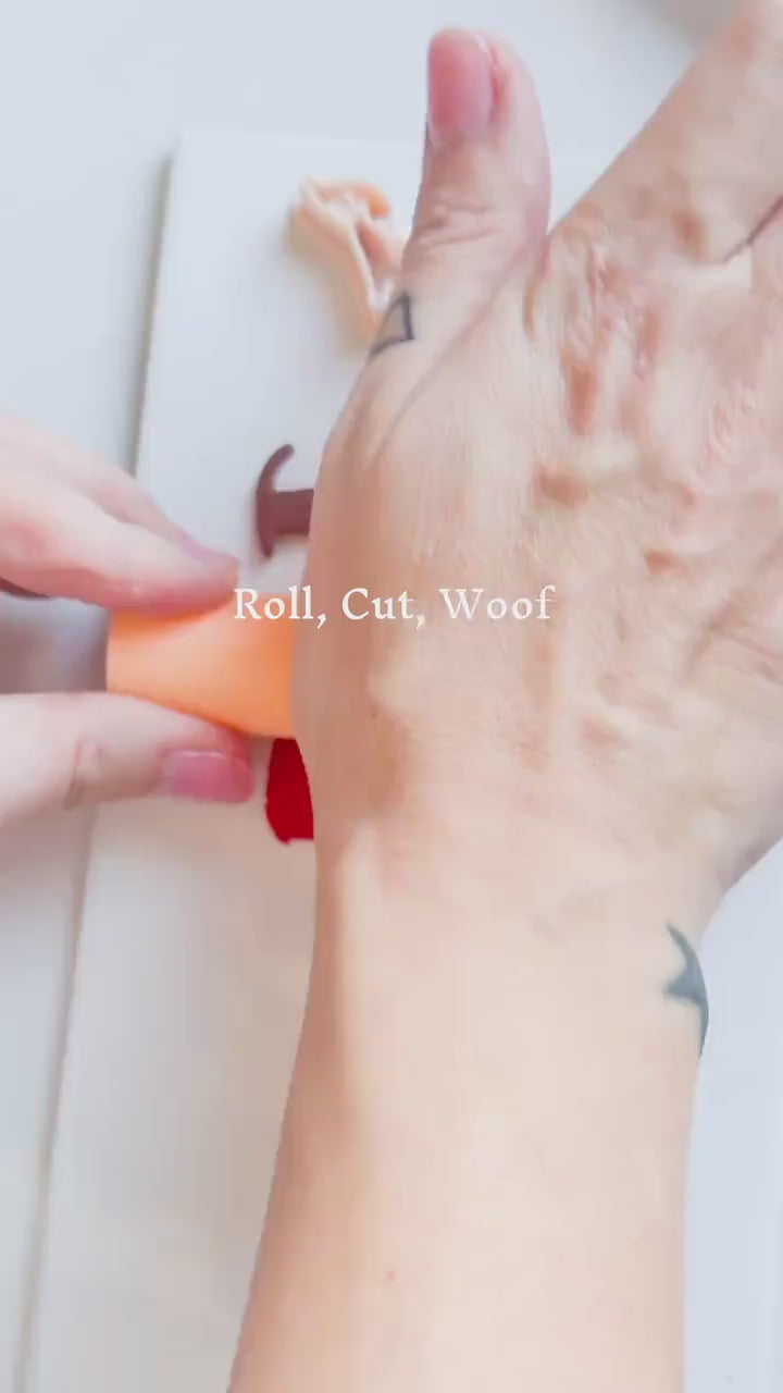 Dachshund with Sweater Clay Cutter – 3 pieces Sausage Dog Polymer Clay Earring and Charm Tool