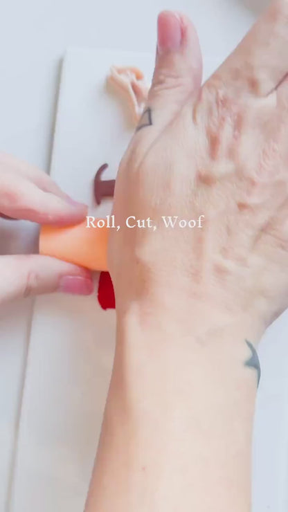 Dachshund with Sweater Clay Cutter – 3 pieces Sausage Dog Polymer Clay Earring and Charm Tool