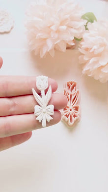 Tula Bloom Cutter: Tulip Drop Design for Polymer Clay Earrings