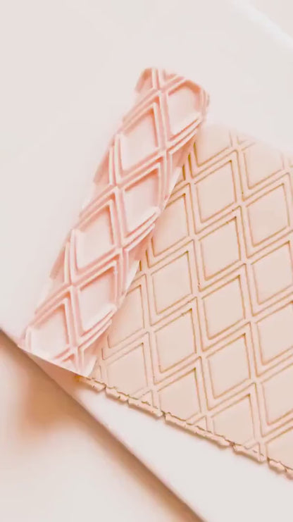 Diamond Pattern Texture Roller  Geometric Embossing Tool for Polymer Clay Jewelry & Crafts
