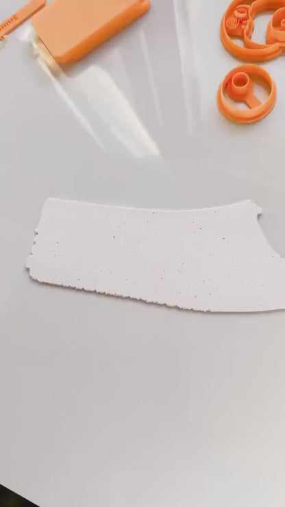 Crescent Moon Face Clay Cutter: Celestial Jewelry & Cookie Cutter