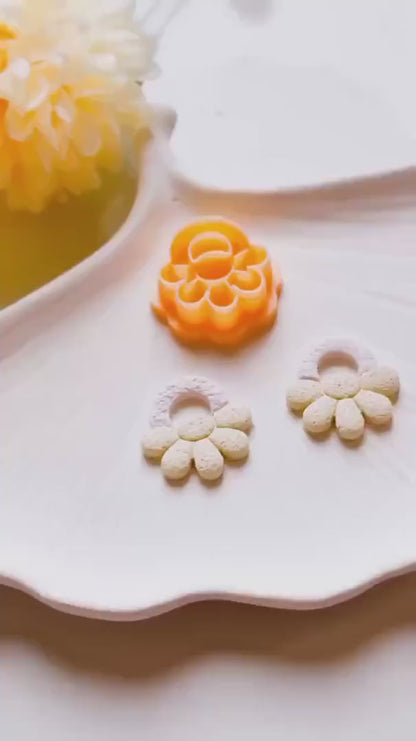 Flower Earring Cutter Set: Polymer Clay Floral Design Tool