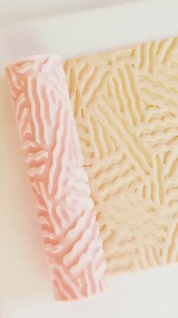 Organic Wavy Line Texture Roller  Embossing Tool for Polymer Clay Jewelry and Crafts