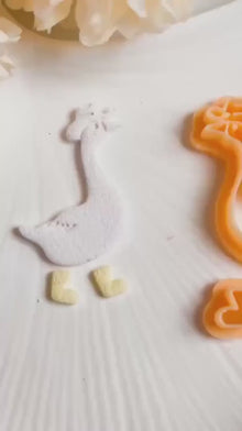 Goose with Hat Polymer Clay Cutter: Bird Jewelry Craft Shape