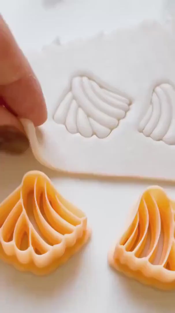 Boho Leaf Clay Cutter: Embossed Polymer Clay Jewelry Making