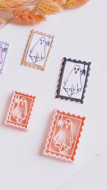 Ghost Stamp Cutter: Halloween Polymer Clay Mold - Spooky Earrings, Charms