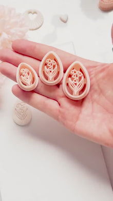 Honey Lilly Teardrop Clay Cutter: Lily of the Valley Botanical Detail