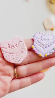 Love Heart Polymer Clay Cutter: Valentine Earrings & Jewelry Designs