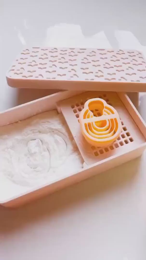 Polymer Clay Cornstarch Powder Box: Non-Stick Clay Tool