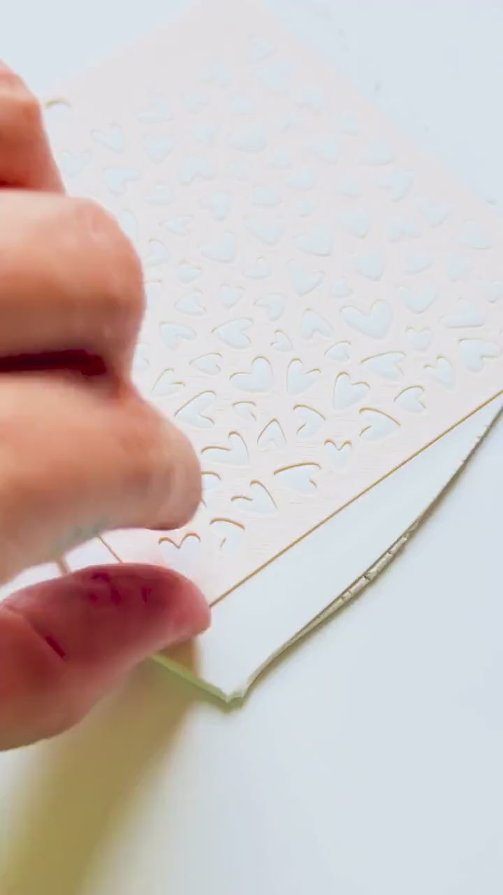 Love Sprinkle Hearts Stencil for Polymer Clay